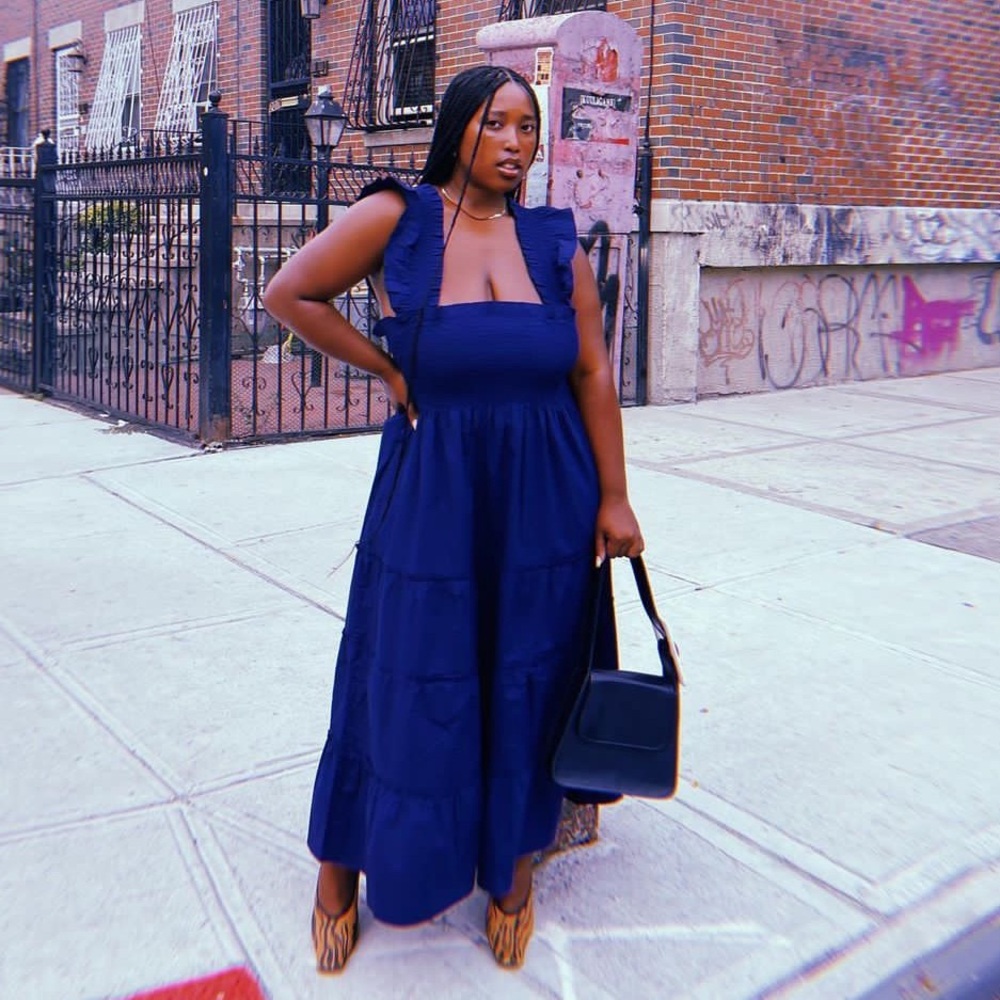 Hill House Home Ellie Nap Dress in Navy Polin